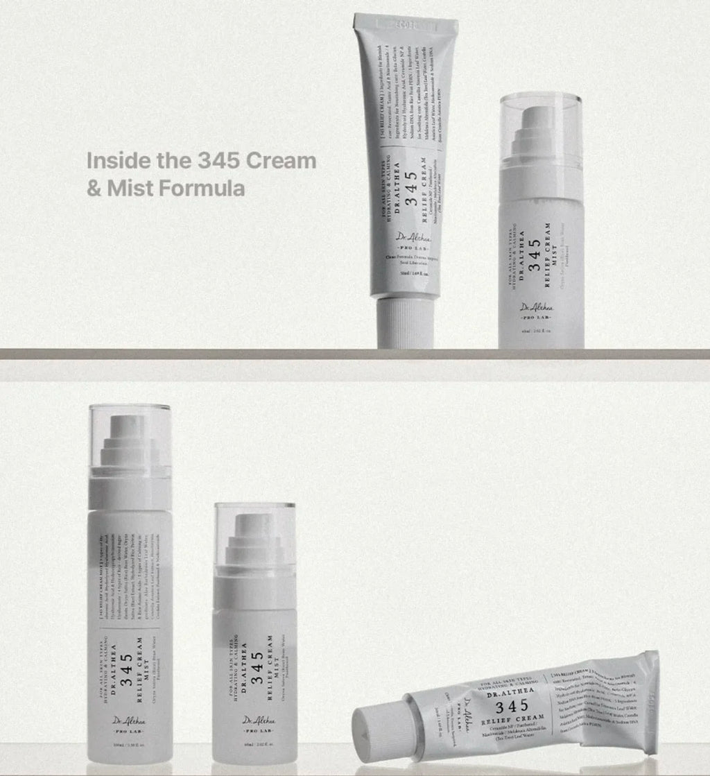 Dr. Althea 345 Face Cream Korean Skincare Skin-softening Moisturize FaceCream Gentle Repairing Suitable for Sensitive