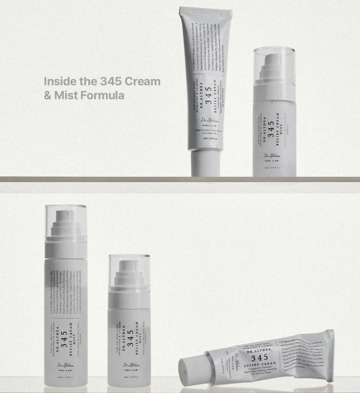 Dr. Althea 345 Face Cream Korean Skincare Skin-softening Moisturize FaceCream Gentle Repairing Suitable for Sensitive