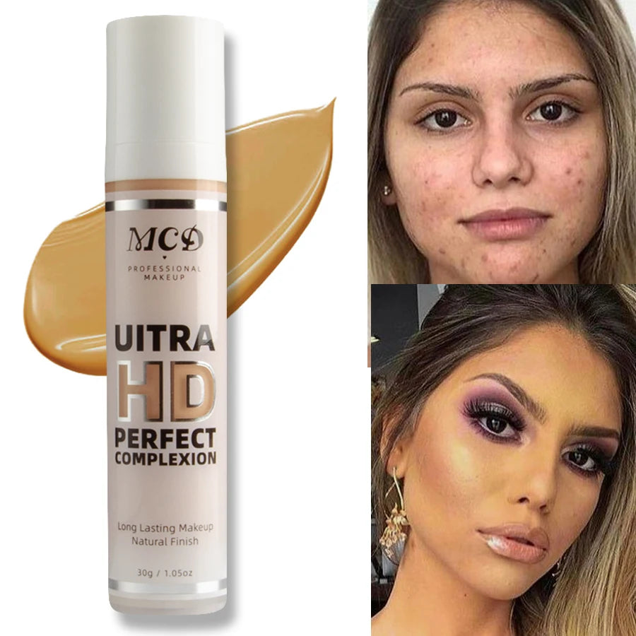 MCD Full Coverage Foundation Cushion Cream – Matte, Oil Control, Waterproof, 9 Shades 30g