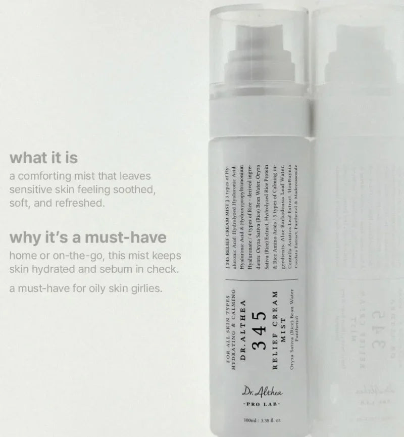 Dr. Althea 345 Face Cream Korean Skincare Skin-softening Moisturize FaceCream Gentle Repairing Suitable for Sensitive