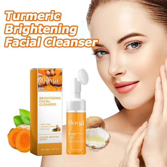Turmeric & Kojic Acid Foaming Facial Cleanser – Blackhead Remover, Oil Control & Brightening (100ml)