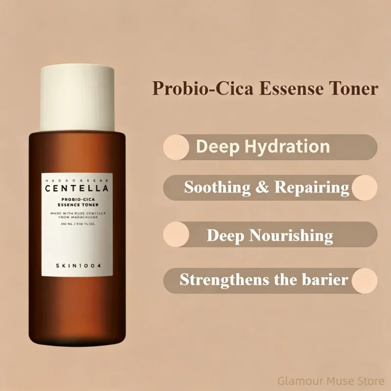 Centella Probio-Cica Essence Toner – Korean Hyaluronic Acid Barrier Toner for Acne, Moisturizing & Oil Control (210ml)