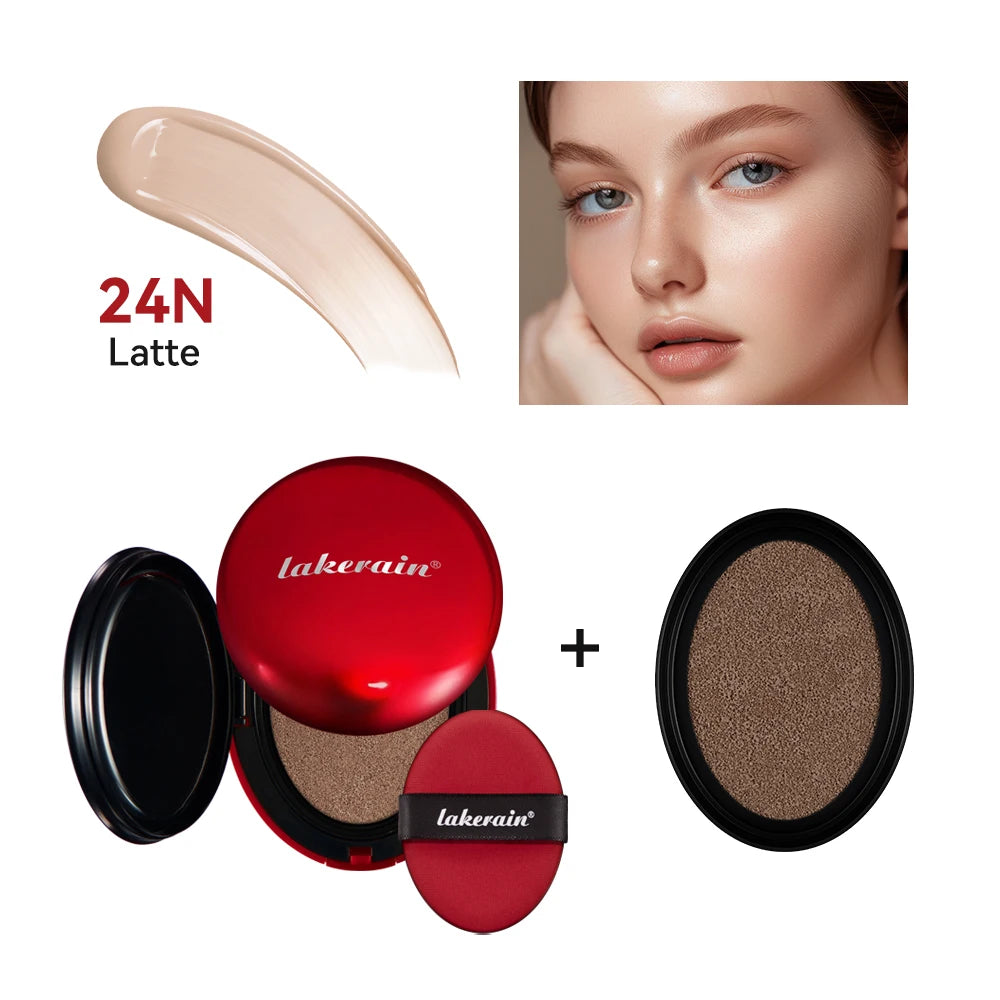CC Cushion Foundation with Refill – 72-Hour Wear, Waterproof & Buildable Coverage (18g)