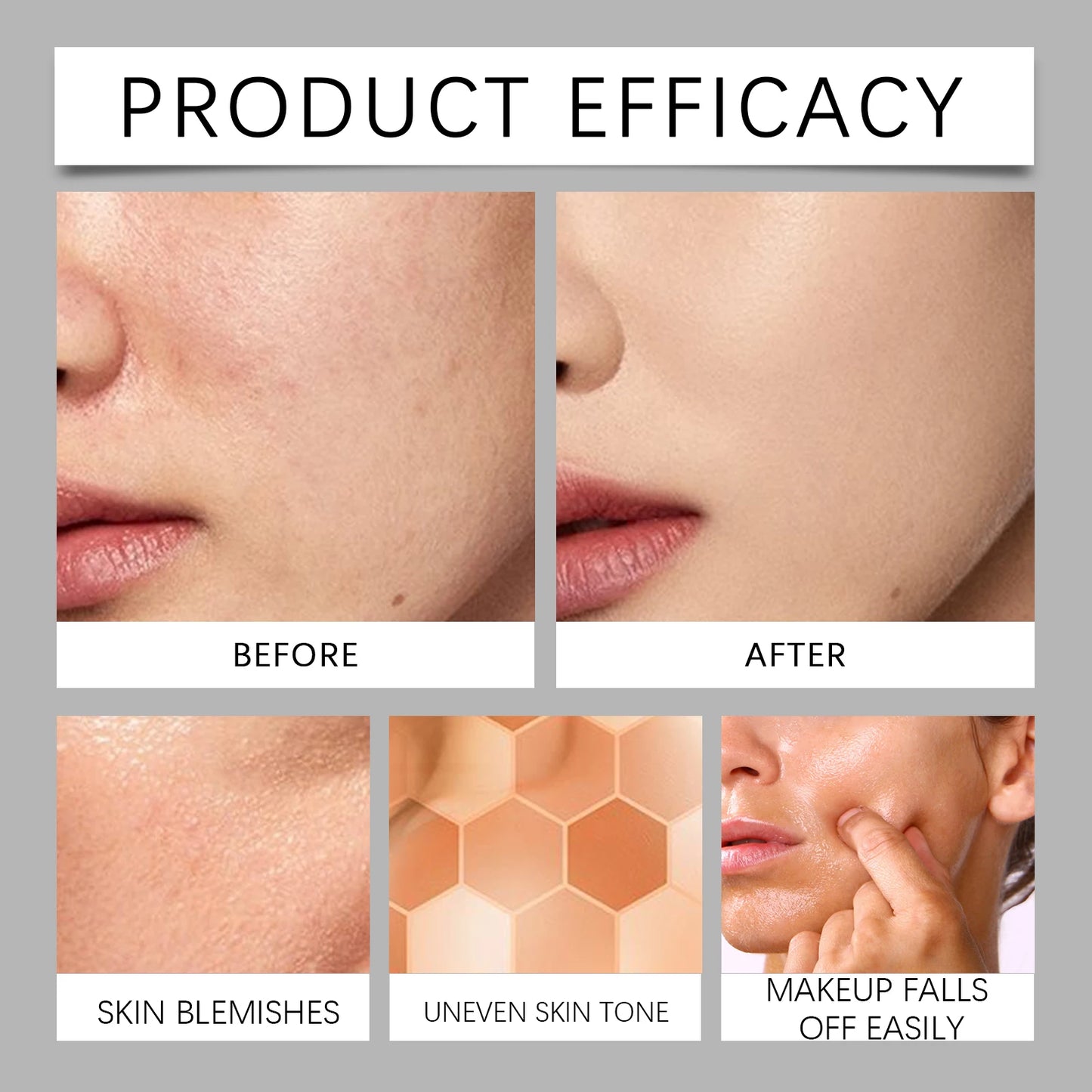 Changing Foundation SPF 15 Full Coverage Waterproof Concealer For Mature Skin