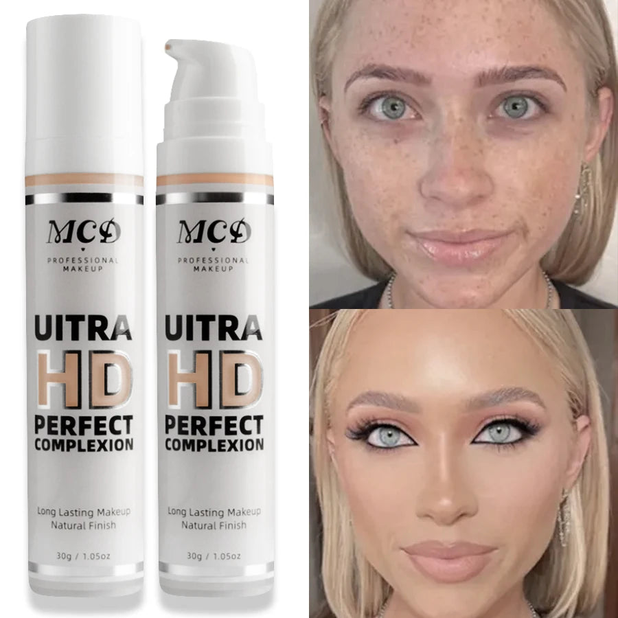 MCD Full Coverage Foundation Cushion Cream – Matte, Oil Control, Waterproof, 9 Shades 30g