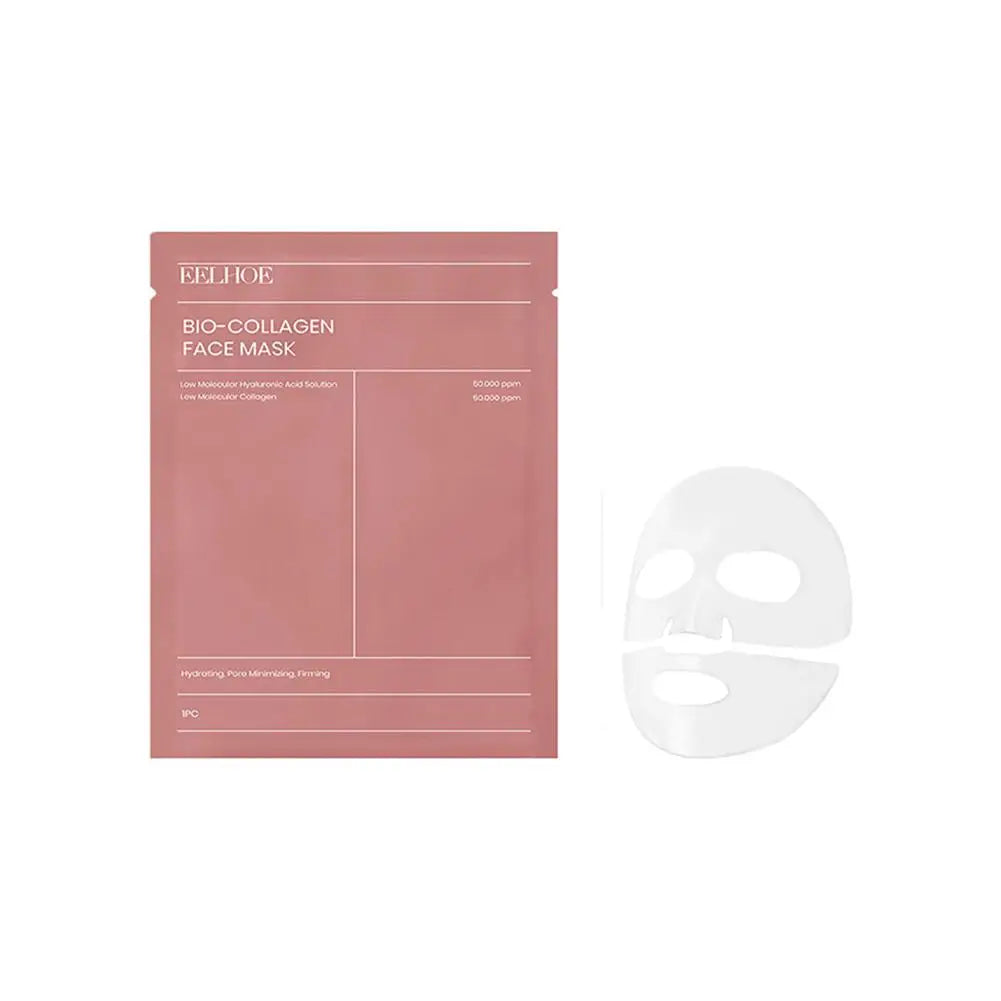 EELHOE Bio Collagen Face Mask – Deep Hydration, Pore Minimizing, Firming & Brightening Overnight Wrapped Mask for Women (1, 5, 10 or 12-Pack)