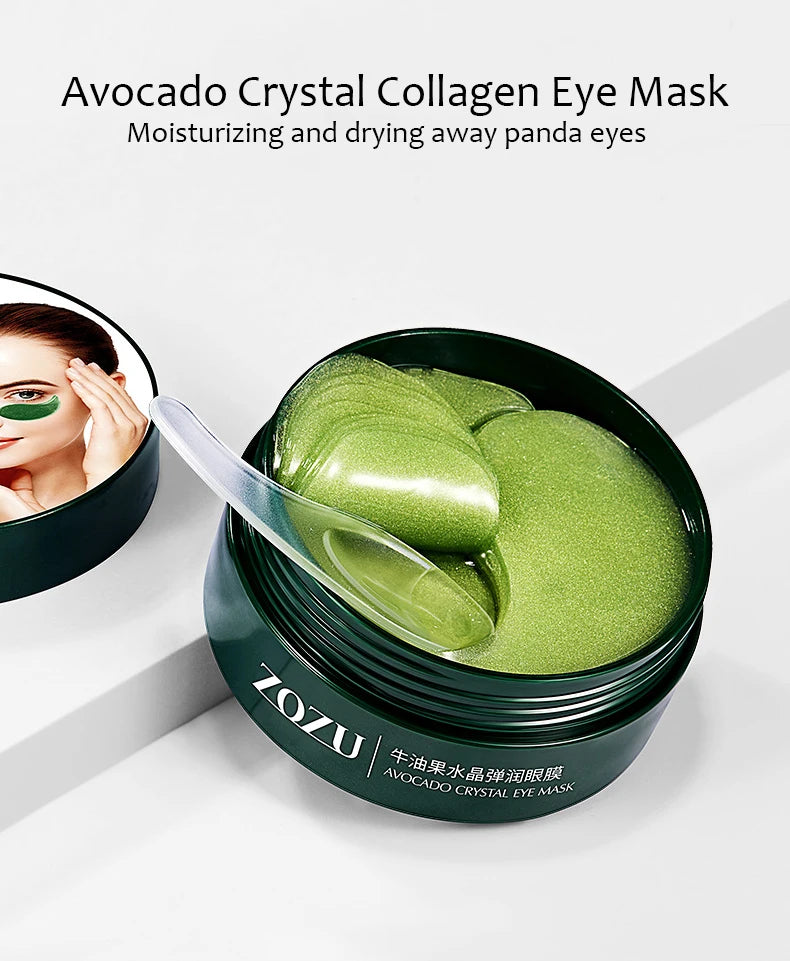 BIOAQUA Gold Crystal Collagen Eye Mask Patches – 60 Pieces, Dark Circles & Firming