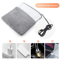 USB Electric Foot Warmer Pad – Soft Plush Heated Foot Bag, Constant 40°C, Machine Washable