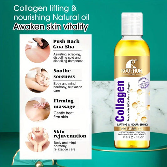Collagen Body & Hair Massage Oil – Nourishing Skin & Hair Essence (118ml)