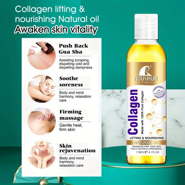 Collagen Body & Hair Massage Oil – Nourishing Skin & Hair Essence (118ml)