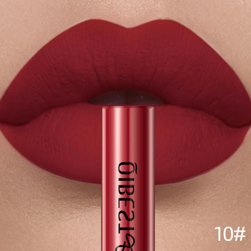 QiBest Velvet Matte Lipstick - Waterproof Long-Lasting Lip Tint