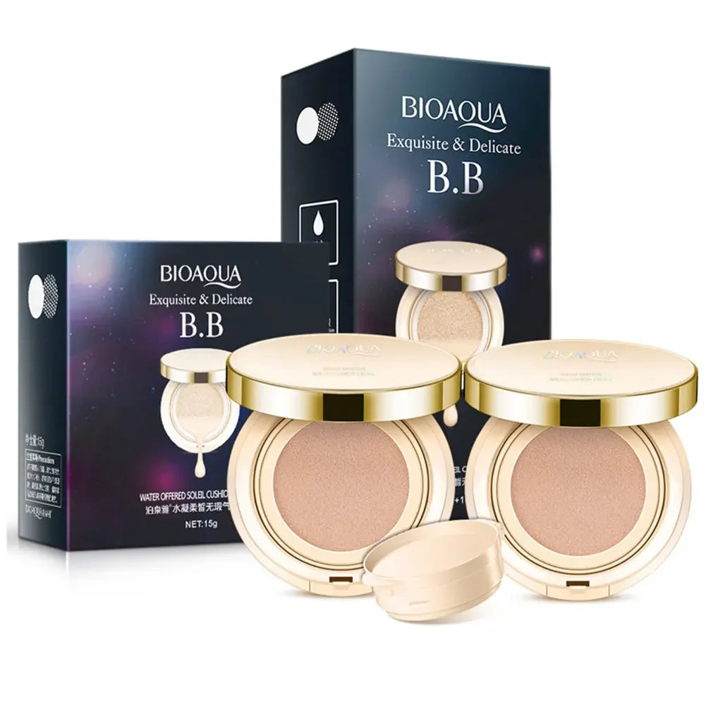 BIOAQUA Matte Air Cushion BB & CC Cream – Waterproof, Poreless & High Coverage (15g)