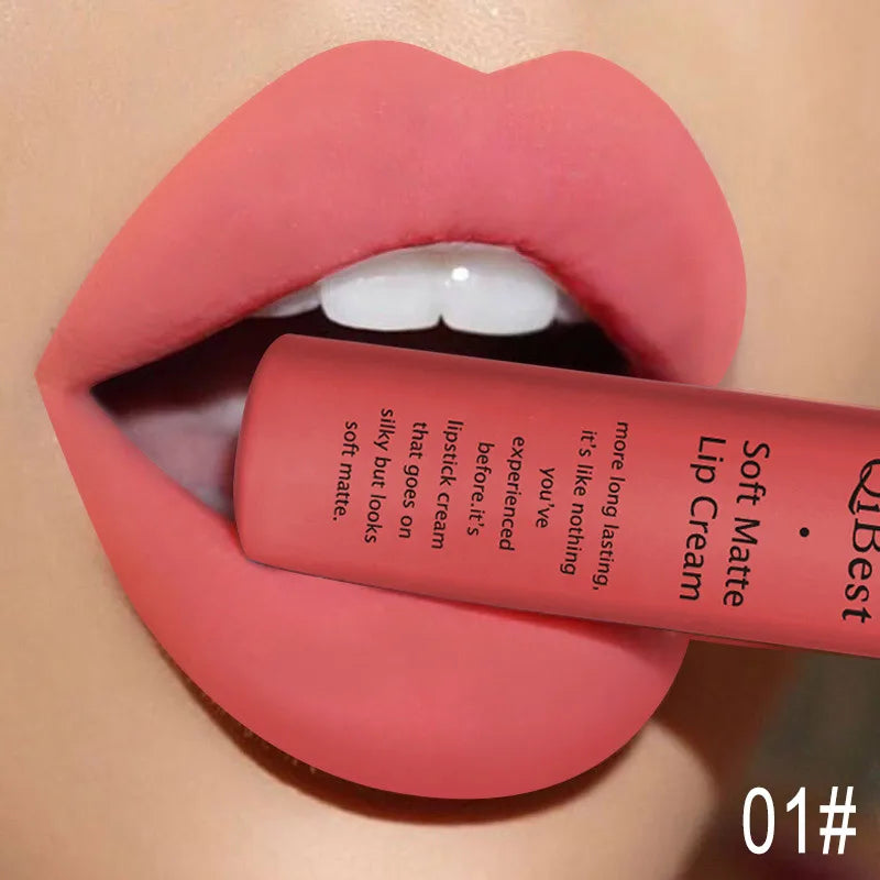 Velvet Matte Nude Lip Gloss - Waterproof Long-Lasting Lipstick