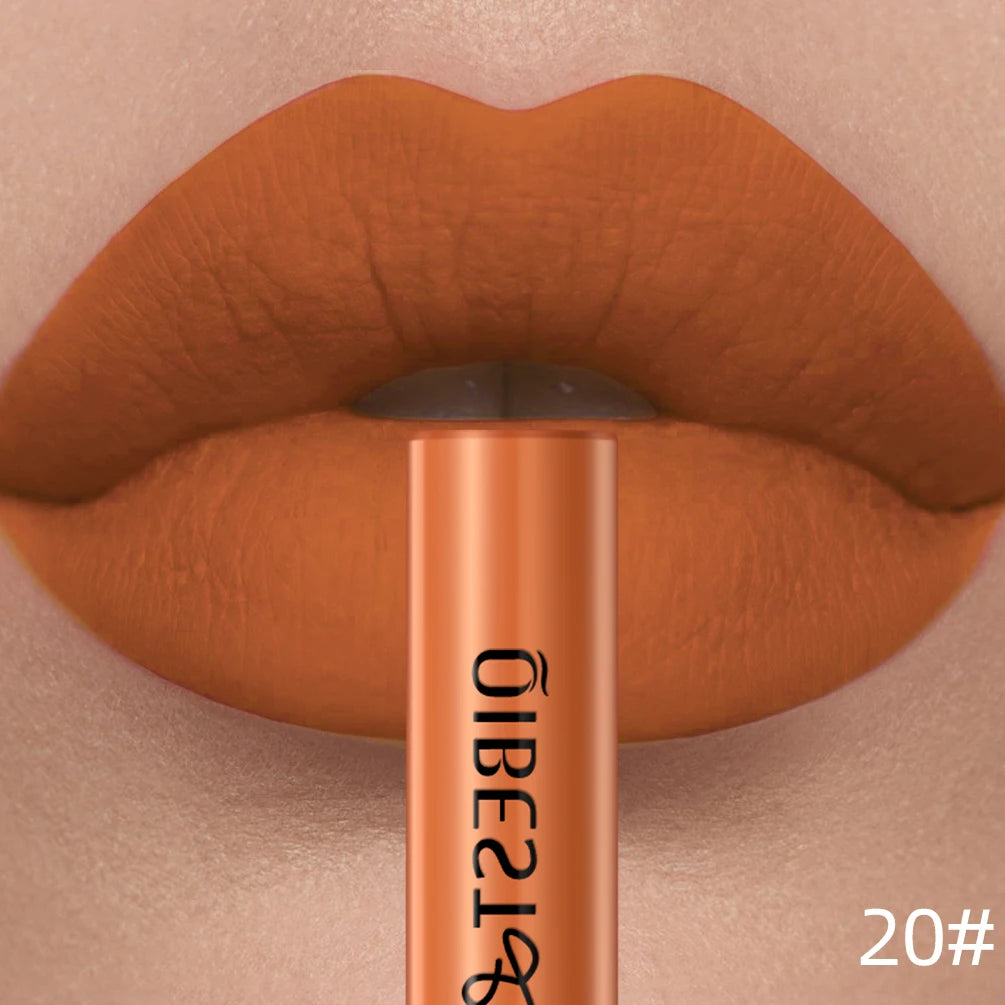 QiBest Velvet Matte Lipstick - Waterproof Long-Lasting Lip Tint