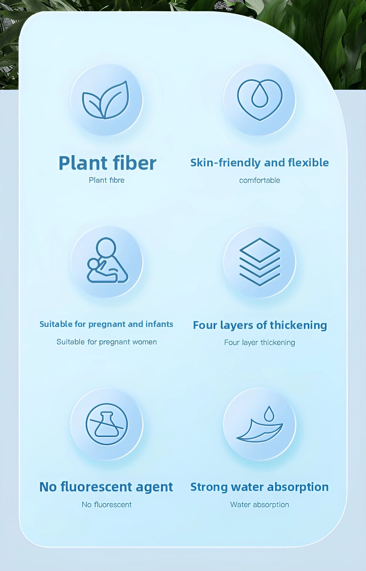 XL Plant Fiber Disposable Face Towels – Soft & Thick Dry Wipes for Makeup Removal & Face Washing, 50 Count (10x12 in / 25x30cm)