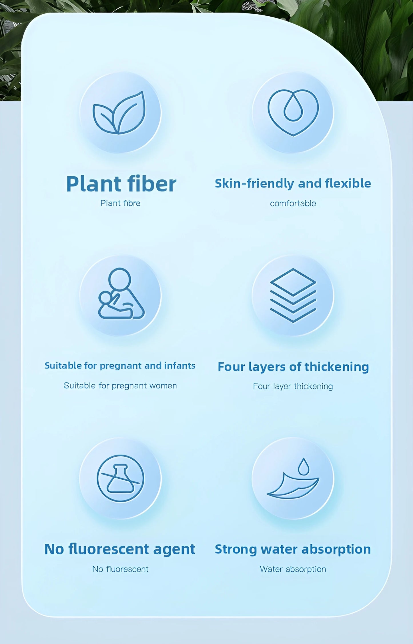 XL Plant Fiber Disposable Face Towels – Soft & Thick Dry Wipes for Makeup Removal & Face Washing, 50 Count (10x12 in / 25x30cm)