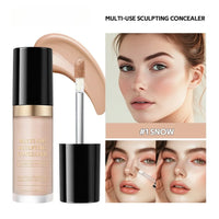 YIYUEQIANLI Multi-Use Sculpting Concealer | Full Coverage, Contour, Highlight & Retouch