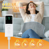 Electric Heating Pad for Back, Abdomen & Waist Pain Relief – EU/UK/US Plug, 9 Heat Levels