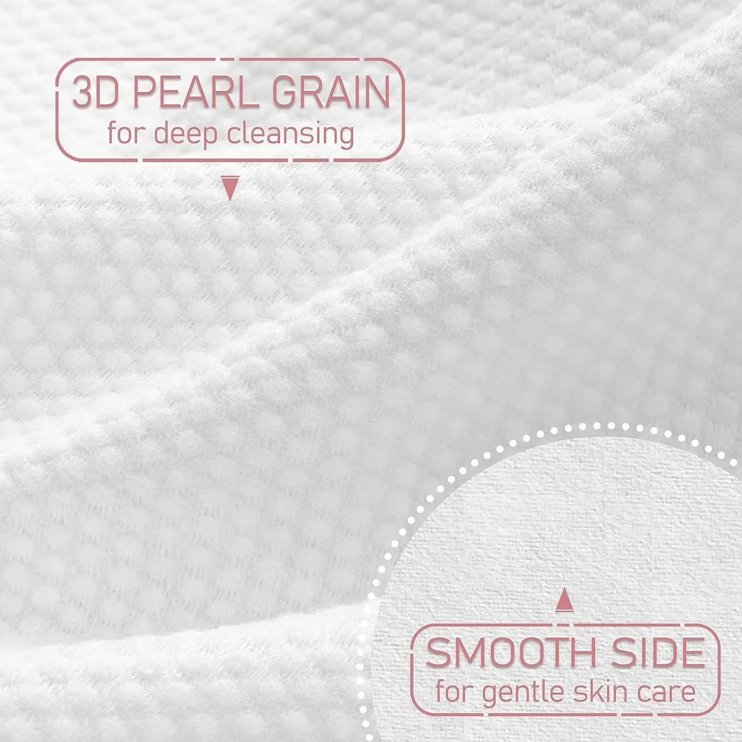 100% Cotton Disposable Face Towels – Biodegradable Dry Wipes for Sensitive Skin, 50 Count Box (12x10 in)