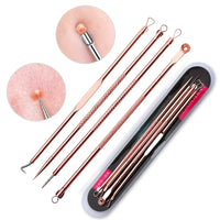 YJYIBEI Ultra-Fine Acne & Blackhead Extractor Set – 4-Piece Facial Pore Cleanser