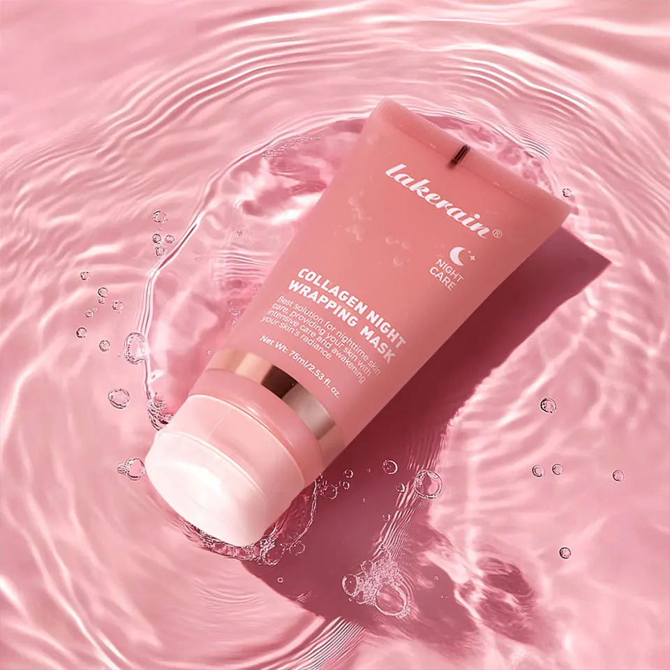 Collagen Night Wrapping Peel-Off Face Mask – Anti-Aging, Firming & Deep Hydration Overnight Skin Treatment for All Skin Types (75ml)