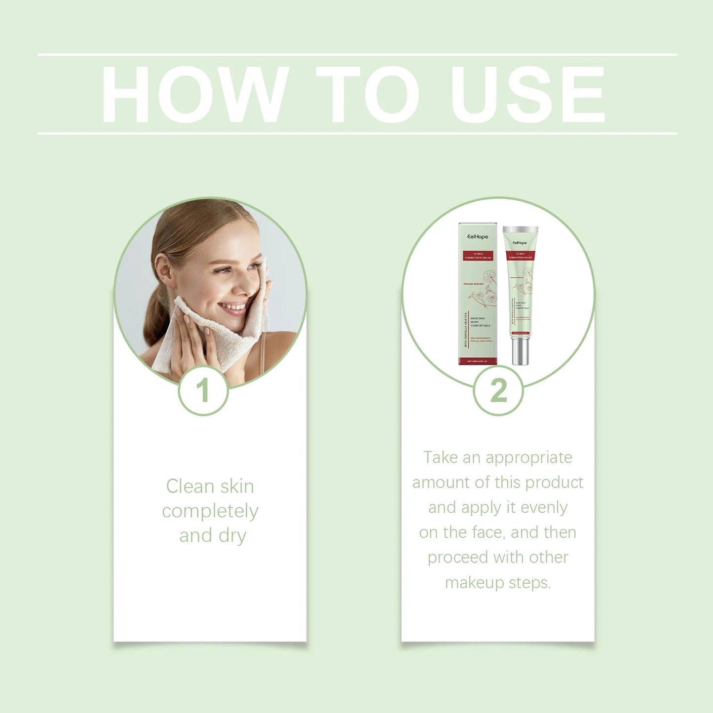 Eelhope Centella CC Cream – Gentle Brightening Concealer & Hydrating Foundation (14ml)