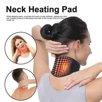 USB Neck & Shoulder Heating Pad – 5 Heat Levels & 5 Massage Modes, Wearable Heated Neck Wrap