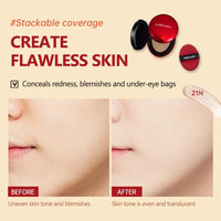 Lakerain Super Fit Cushion Foundation | SPF Sunscreen, Waterproof, 72-Hour Longwear | 9 Shades