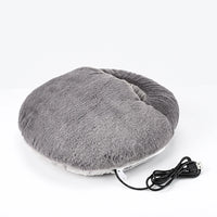 USB Foot Warmer Heating Pad – Constant 45–55°C, Washable Velvet Cover, Soft Plush Foot Heater