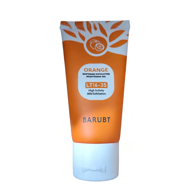 LUXURYTO Orange Exfoliating Gel – Gentle Face & Body Scrub for Dead Skin Removal & Oil Control (50ml)