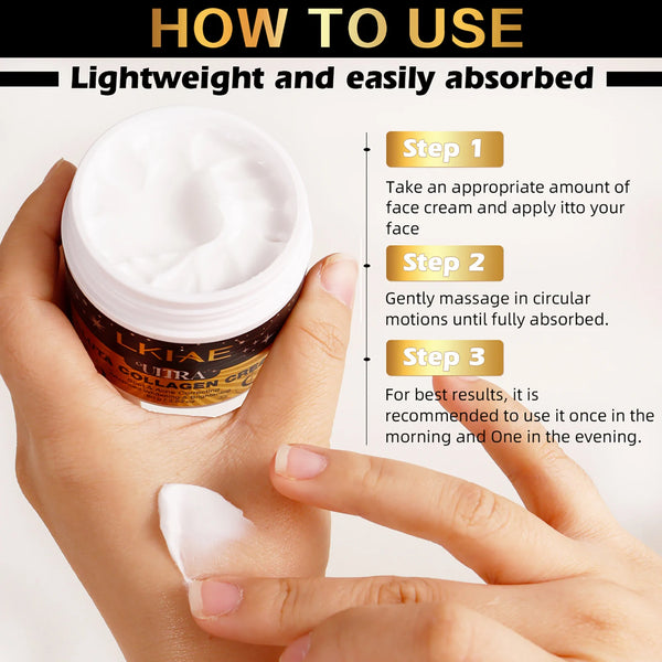 AILKE Ultra Brightening Facial Cream for Dark Skin – Gluta Collagen, 80ml