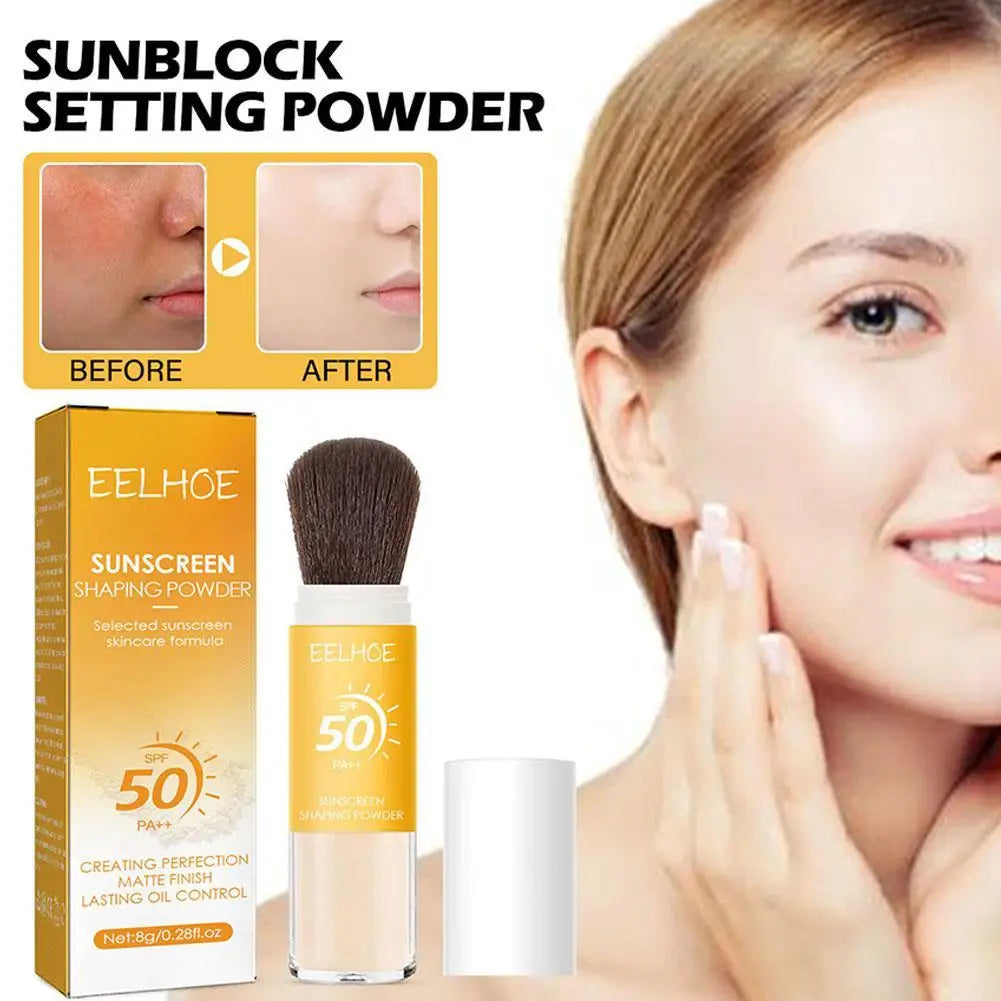 Eelhoe SPF50 Sunscreen Loose Powder – Oil Control, Invisible Pore & Matte Finish for Women | Buyer's Choice