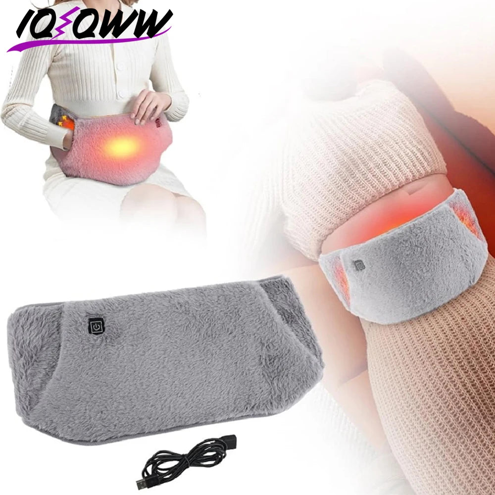USB Electric Heating Belt – 3-in-1 Graphene Waist Warmer with 3 Heat Settings