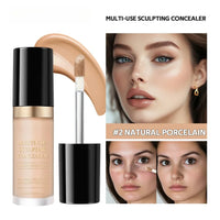 YIYUEQIANLI Multi-Use Sculpting Concealer | Full Coverage, Contour, Highlight & Retouch