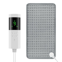Electric Heating Pad for Period Cramps & Muscle Relief – 60×30cm, 9/10 Heat Levels, Washable | EU/US/UK Plug