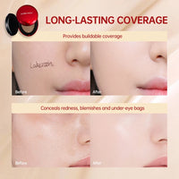 Lakerain Super Fit Cushion Foundation | SPF Sunscreen, Waterproof, 72-Hour Longwear | 9 Shades