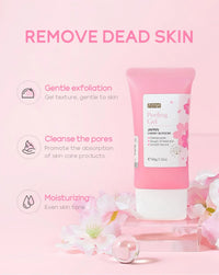 FENYI Japan Cherry Blossom Peeling Gel – Brightening & Deep Cleansing Facial Scrub with Hyaluronic Acid (60g)