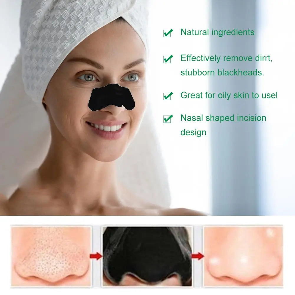 Blackhead Nose Strips – Deep Pore Cleansing & Oil-Absorbing Nose Mask Stickers