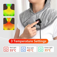 Electric Heating Shoulder & Neck Pad – USB Heated Shawl with 3-Level Temperature Control