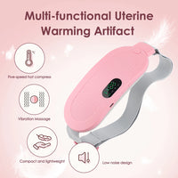 Menstrual Heating Pad & Abdominal Massager Belt – Wireless Cramp Relief with 4 Heat Levels