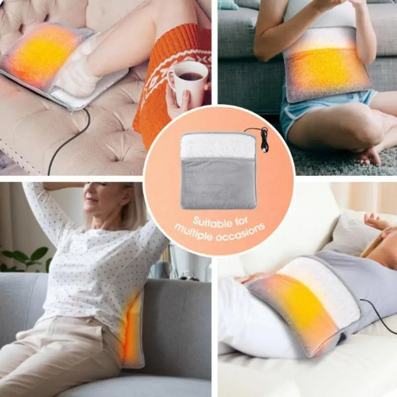 USB Electric Foot Warmer Pad – Soft Plush Heated Foot Bag, Constant 40°C, Machine Washable