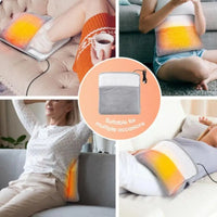 USB Electric Foot Warmer Pad – Soft Plush Heated Foot Bag, Constant 40°C, Machine Washable