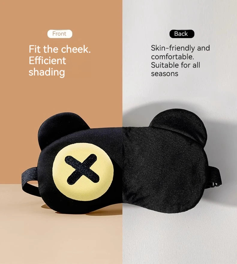 Cute Sleep Eye Mask – Light Blocking, Breathable & Comfortable for Kids & Adults