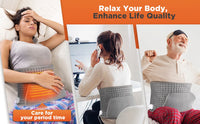 Electric Heating Pad for Period Cramps & Muscle Relief – 60×30cm, 9/10 Heat Levels, Washable | EU/US/UK Plug