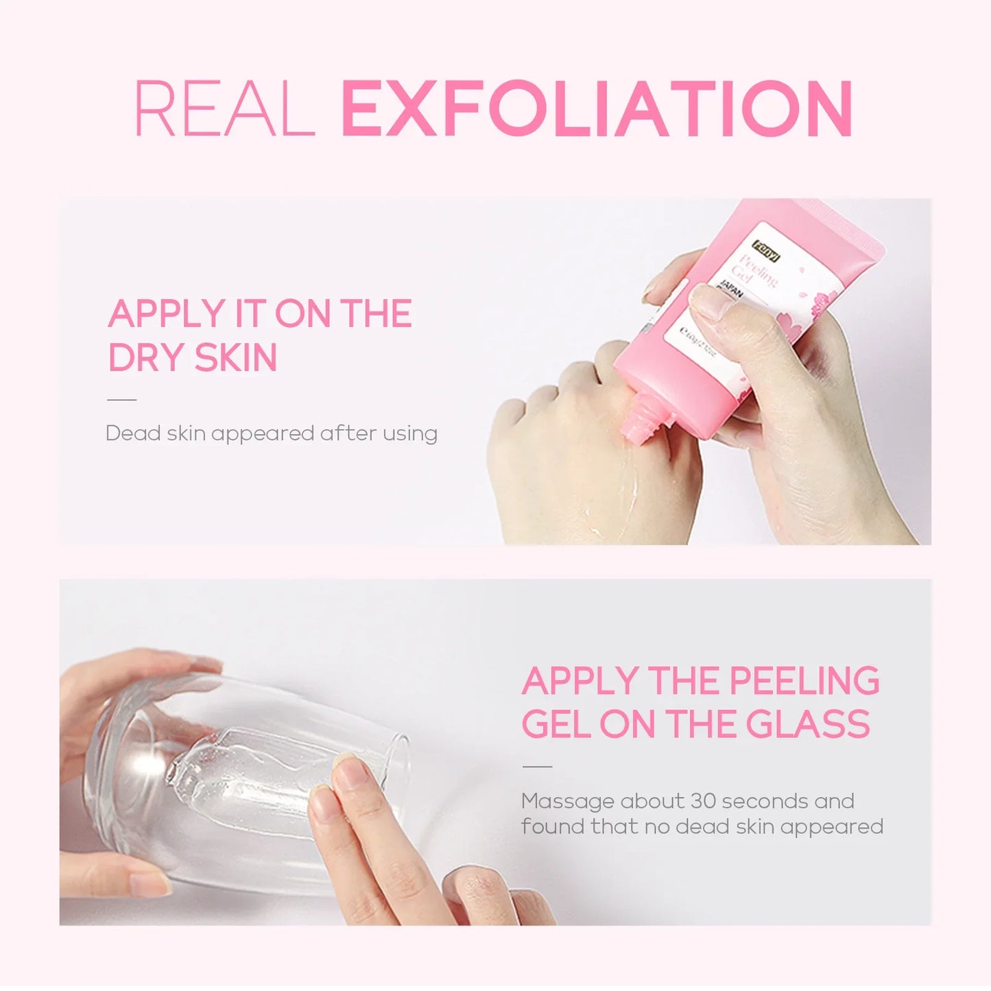 FENYI Japan Cherry Blossom Peeling Gel – Brightening & Deep Cleansing Facial Scrub with Hyaluronic Acid (60g)