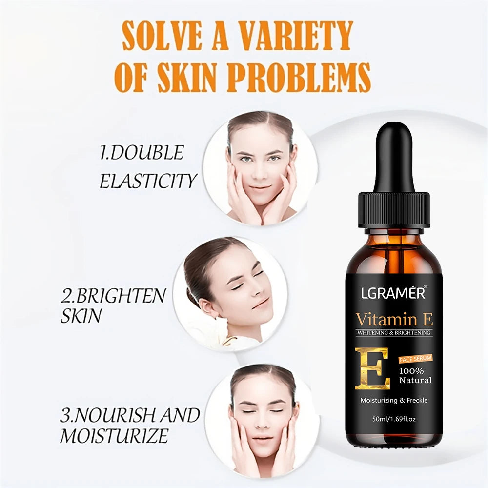 Vitamin E Brightening Face Serum – Pore Minimizing & Dark Spot Corrector