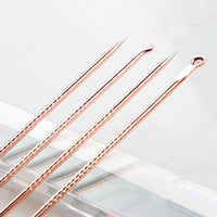 4-Piece Acne & Blackhead Remover Needle Set – Metal Pore Cleaning Tool Kit