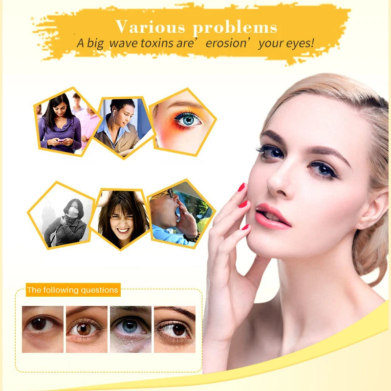 SADOER Gold Collagen Crystal Eye Patches — 20 Pcs (10 Pairs) Firming & Anti-Dark Circle