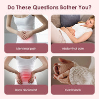 Menstrual Heating Pad & Abdominal Massager Belt – Wireless Cramp Relief with 4 Heat Levels