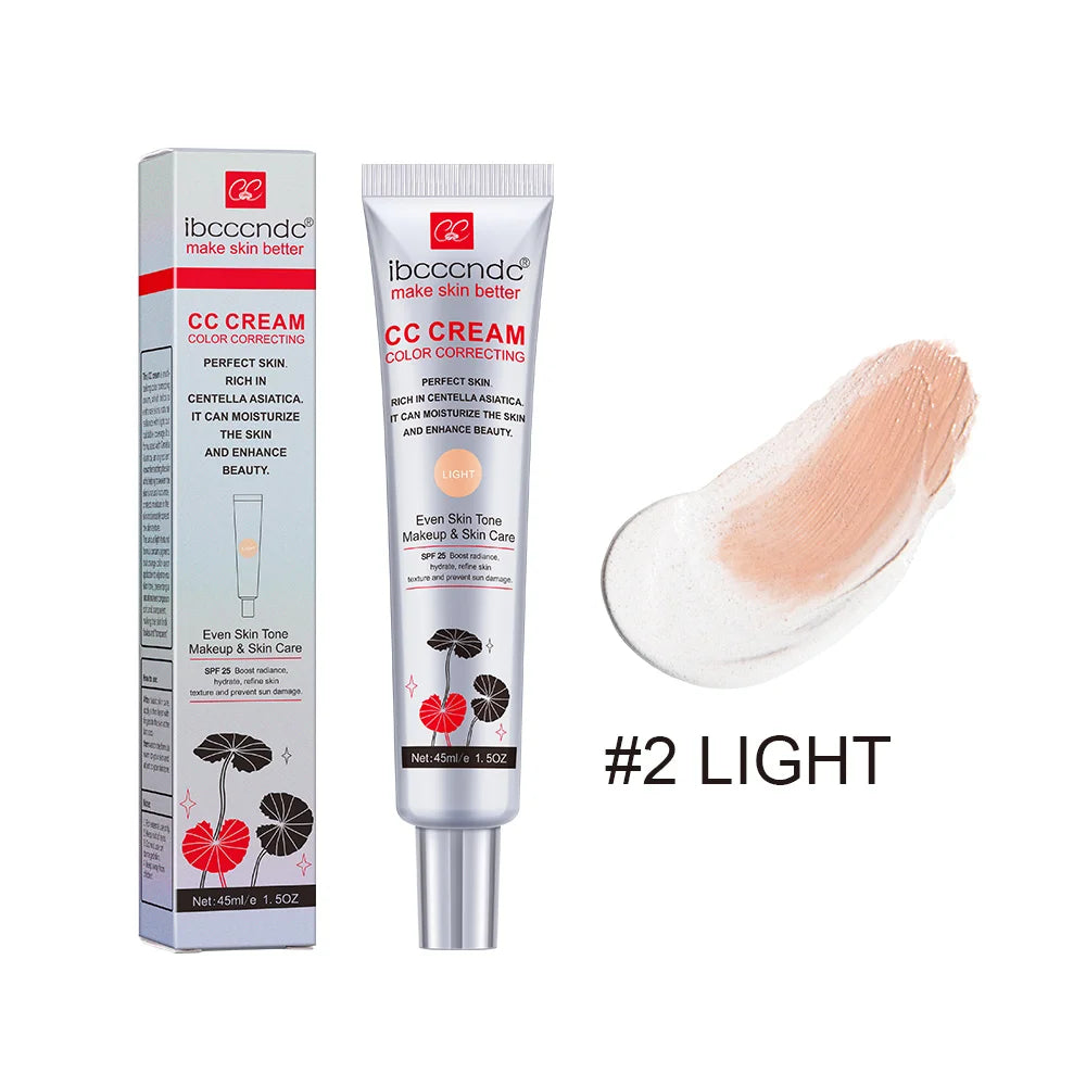 Centella Asiatica CC Cream – Color Correcting & Skin Repairing Liquid Foundation (45ml)